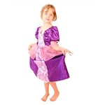 Fantasia Princesa Rapunzel Infantil Luxo Disney - M 5 - 6