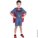 Fantasia Superman Infantil Curto - o Homem de Aço
