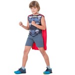 Fantasia Thor Infantil Pop com Capa Original Marvel