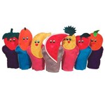 Fantoche Frutas 7 Personagens em Feltro 1285 Ciabrink