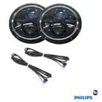 Farol de LED Philips 7 Polegadas com Angel Eyes ATLHP-7004 ATLHP7004