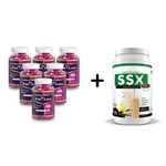 Fast Loss Emagrecedor 60CPS Pague 4 Leve 6 + Ssx Shake 500G - Baunilha