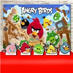 Festa Aniversário Angry Birds Decoração Kit Prata Cenários