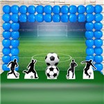 Festa Aniversário Futebol Decoração Kit Ouro Cenários