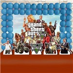 Festa Aniversário GTA Grand Theft Auto Kit Ouro