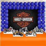 Festa Aniversário Harley Davidson Kit Ouro Cenários