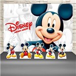 Festa Aniversário Mickey Mouse Decoração Kit Prata
