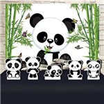 Festa Aniversário Panda Decoração Kit Prata