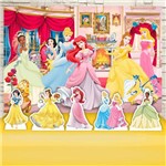 Festa Aniversário Princesas Disney Decoração Kit Prata