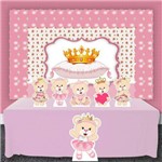 Festa Aniversário Ursinha Princesa Decoração Kit Diamante