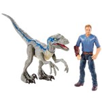 Figuras Básicas - Jurassic World 2 - Conjunto Aventura - Owen e Blue - Mattel