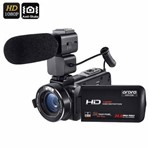Filmadora Digital Ordro Hdv-z20 Wi-Fi com Microfone Externo 16x Zoom 24mp Full-HD Selfie Controle Remoto Anti-vibração (bto)