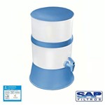 Filtro de Água Compacto com Vela Cerâmica Azul Sap Filtros