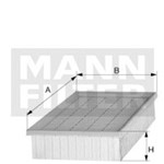 Filtro de Ar - Mann-filter - C31003/1 - Unit. - Amarok 2010-2016