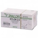 Fio de Sutura Nylon 2-0 com Agulha 2,0cm - Shalon