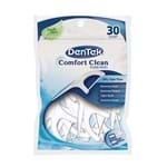 Fio Dental Dentek Comfort Clean Floss Picks com 30 Unidades