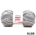 Fio Print Baby 100g 9199 - Cinza/branco