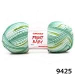 Fio Print Baby 100g 9425 - Verde/branco