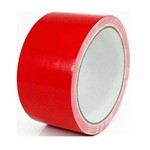 Fita Adesiva Silver Tape Vermelha 48 Mm X10 Mts Multiuso Reforçada