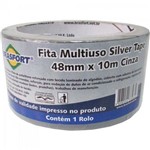 Fita Multiuso Silver Tape 48mm X 10m Cinza Brasfort