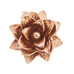 Flor Cerâmica Rose Gold Decoração Grande - 7690