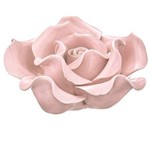 Flor Decorativa em Cerâmica Rosa 8,5x4cm - Mart
