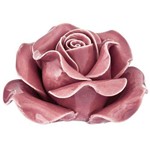 Flor Decorativa em Cerâmica - Rosa
