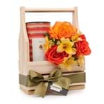Flower Box: Buquê Cute + Pipó Doce Caramelo e Flor de Sal
