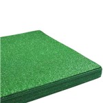 Folha de EVA 40x60cm - Glitter Verde - 5 Unidades
