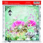 Folha para Scrapbook Litocart Pequena 16,5 X 16,5 Cm – Modelo Lscp-12 - Vintage Always With You