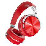 Fone de Ouvido Bluedio T4 Bluetooth com ANC (Cancelamento de Ruido Ativo) e Microfone - Vermelho