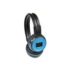 Fone de Ouvido Bluetooth com Visor Sd P2 FM N65 Azul e Preto