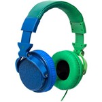 Fone de Ouvido Chilli Beans Supra Auricular Azul e Verde HEDGE TM-611MV/2-3
