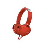 Fone de Ouvido Headphone Sony Mdr Xb550 Vermelho