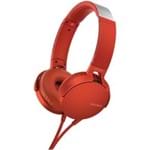 Fone de Ouvido Headset Sony MDR-XB550/R Vermelho