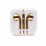 Fone de Ouvido para IPhone 5 Dourado Compativel