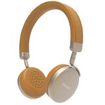 Fone de Ouvido Sem Fio Aiwa Turbo Aw4 com Bluetooth/microfone - Dourado/marrom
