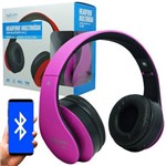 Fone Ouvido Headphone Bluetooth Sem Fio Dobrável Estéreo Fm Micro Sd Mp3 P2 Exbom HF-400BT Rosa