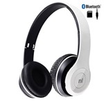 Fone Ouvido Headset Bluetooth Sd Fm Essence Hs117 Branco