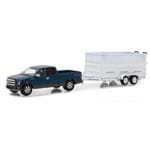 Ford F-150 2016 C/ Dump Trailer Hitch & Tow 1:64 Greenlight