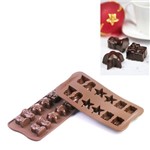 Forma CHRISTMAS de Silicone para Chocolates 3.4 X 3.4 X1.85 Silikomart