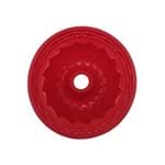 Forma de Silicone Redonda C/ Furo Vermelha ST39286 NDI