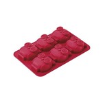 Forma para 6 Cupcakes em Silicone Vermelha III