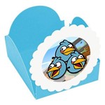 Forminhas para Doces Angry Birds Azul Claro - 10 Unds