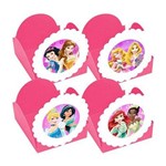 Forminhas para Doces Princesas Disney Rosa Claro 10 Unds