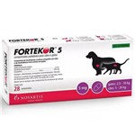 Fortekor Flavour 5 Novartis Cães e Gatos 28 Comprimidos