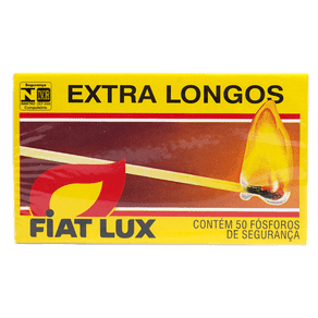 Fósforos Fiat Lux Extra Longos C/ 50 Unidades