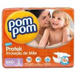 Fralda Pom Pom Proteção de Mãe Sxg C/16
