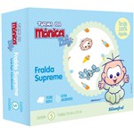 Fralda Supreme Estampada Turma da Mônica Baby Caixa com 5 Unidades - Masculino
