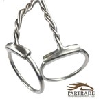 Freio Bridão Importado Partrade Metalab Jointed With Thin Copper Eggbutt Snaffle 255310